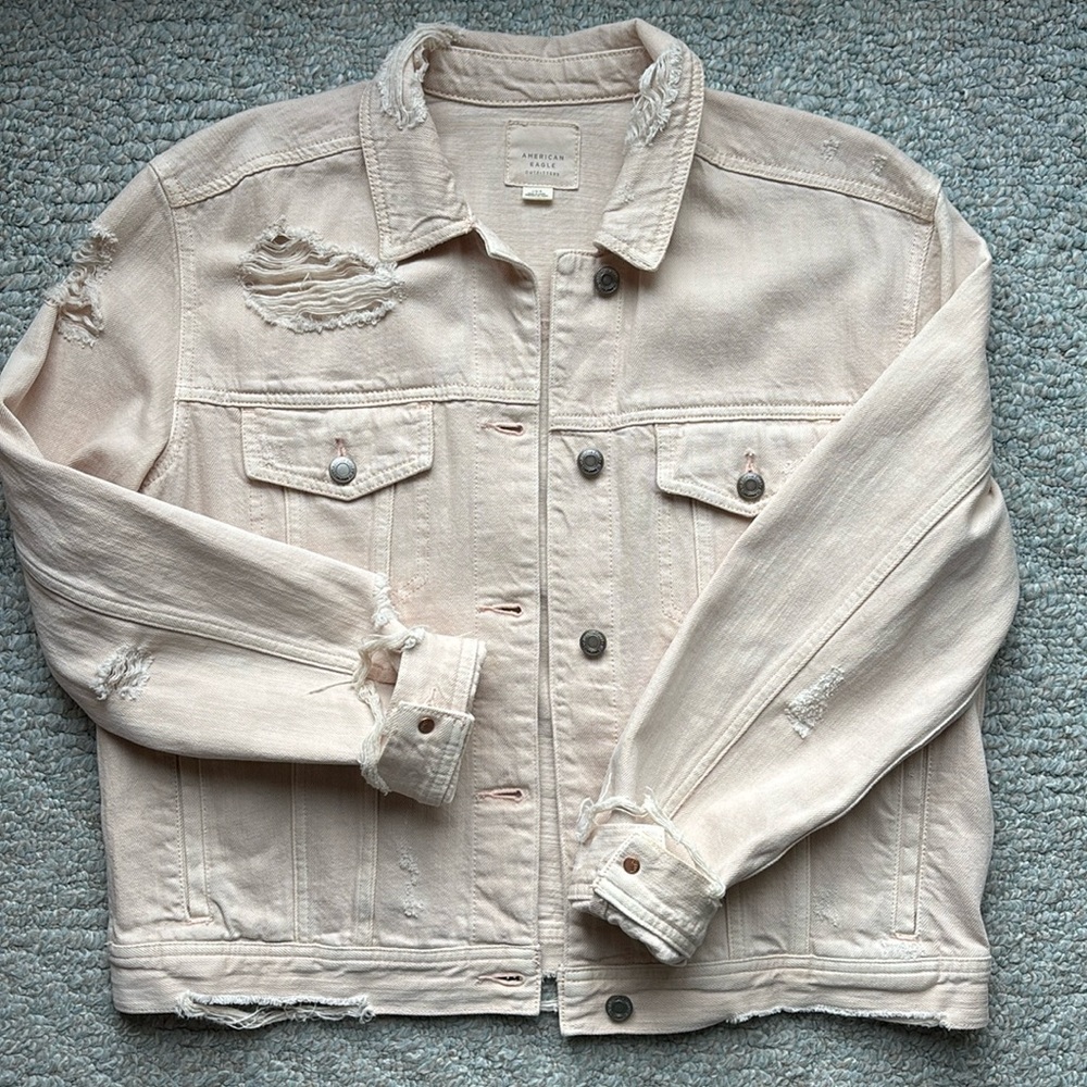 ‼️American Eagle Pink Denim Jacket